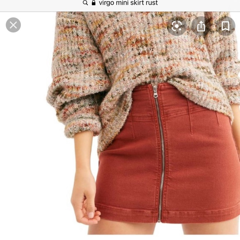 NWT Free people Virgo mini skirt